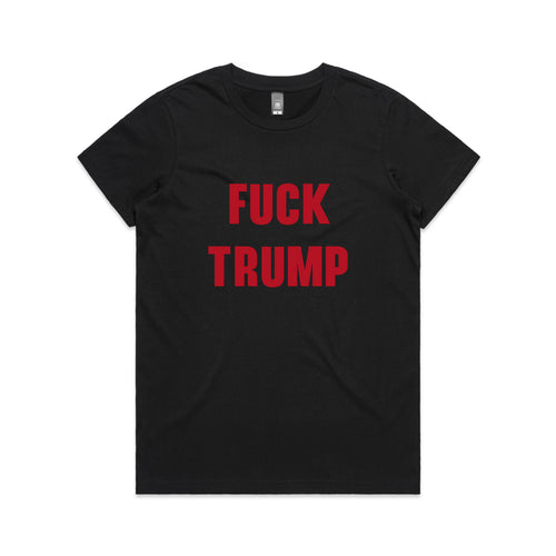 Fuck Trump Tee by Lonely Kids Club. All clothing from our T-shirts to our shorts and hoodies are ethically made, and printed packed and shipped from Sydney.