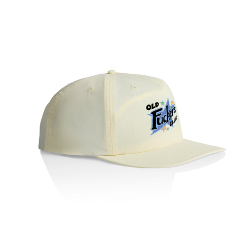 Old Fuckers Club Hat by Lonely Kids Club. All clothing from our T-shirts to our shorts and hoodies are ethically made, and printed packed and shipped from Sydney.