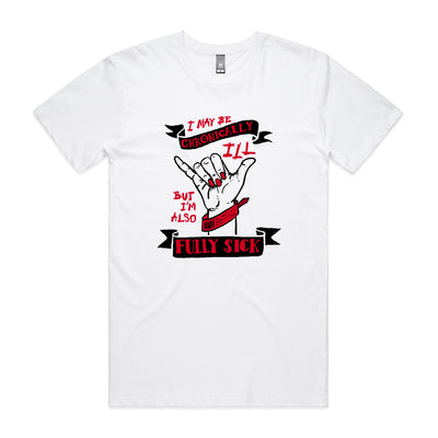 Fully Sick Tee by Lonely Kids Club. All clothing from our T-shirts to our shorts and hoodies are ethically made, and printed packed and shipped from Sydney.