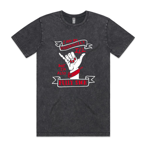 Fully Sick Tee by Lonely Kids Club. All clothing from our T-shirts to our shorts and hoodies are ethically made, and printed packed and shipped from Sydney.