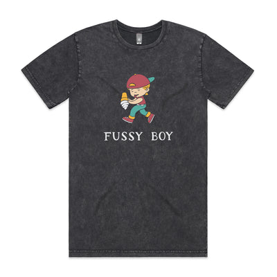 Fussy Boy Tee by Lonely Kids Club. All clothing from our T-shirts to our shorts and hoodies are ethically made, and printed packed and shipped from Sydney.