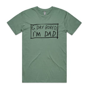 G'Day Bored Tee by Lonely Kids Club. All clothing from our T-shirts to our shorts and hoodies are ethically made, and printed packed and shipped from Sydney.