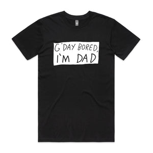 G'Day Bored Tee by Lonely Kids Club. All clothing from our T-shirts to our shorts and hoodies are ethically made, and printed packed and shipped from Sydney.