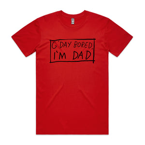 G'Day Bored Tee by Lonely Kids Club. All clothing from our T-shirts to our shorts and hoodies are ethically made, and printed packed and shipped from Sydney.