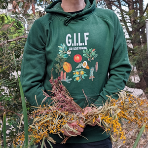 GILF Hoodie by Lonely Kids Club. All clothing from our T-shirts to our shorts and hoodies are ethically made, and printed packed and shipped from Sydney.