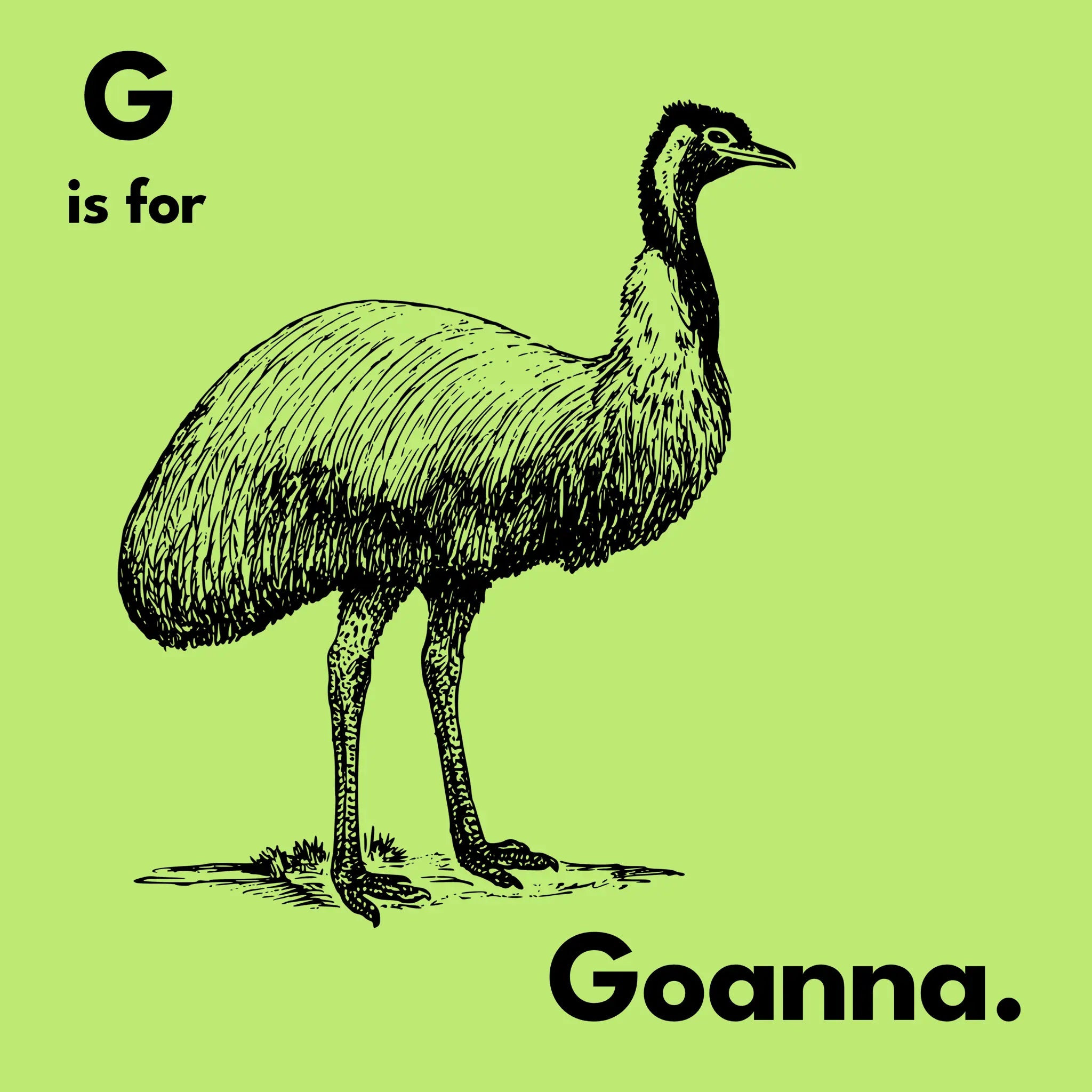 G Is For Goanna Tee