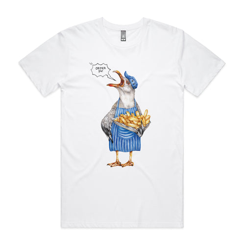 Gail The Gull Tee by Lonely Kids Club. All clothing from our T-shirts to our shorts and hoodies are ethically made, and printed packed and shipped from Sydney.