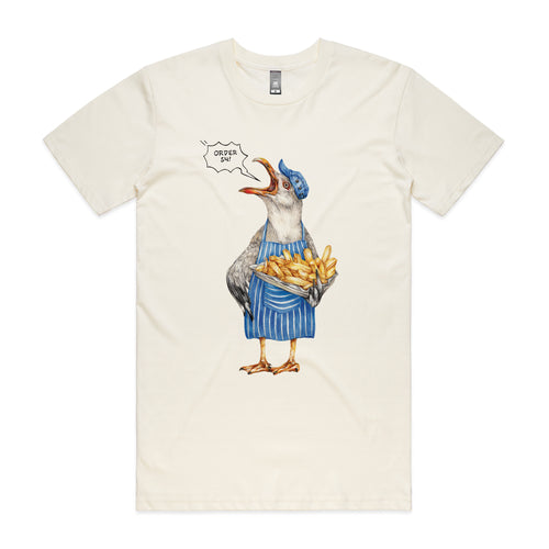 Gail The Gull Tee by Lonely Kids Club. All clothing from our T-shirts to our shorts and hoodies are ethically made, and printed packed and shipped from Sydney.