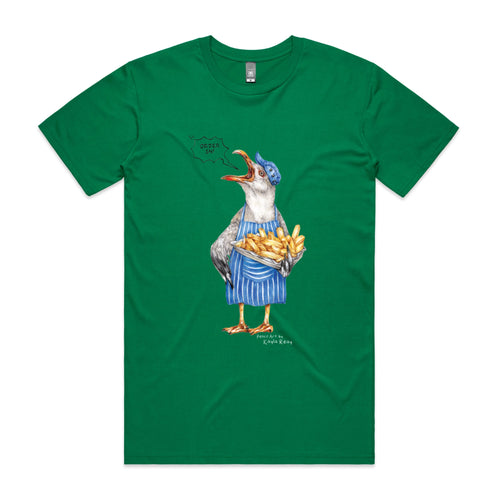 Gail The Gull Tee by Lonely Kids Club. All clothing from our T-shirts to our shorts and hoodies are ethically made, and printed packed and shipped from Sydney.