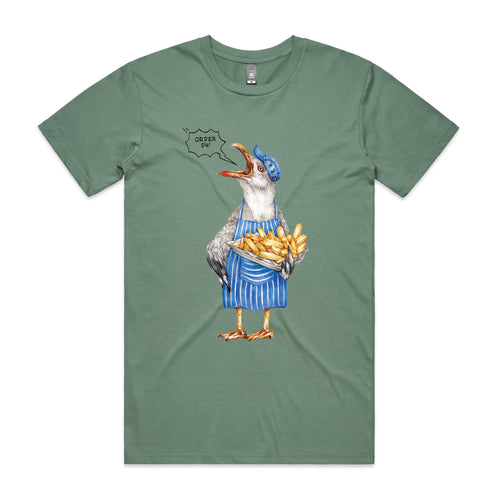 Gail The Gull Tee by Lonely Kids Club. All clothing from our T-shirts to our shorts and hoodies are ethically made, and printed packed and shipped from Sydney.