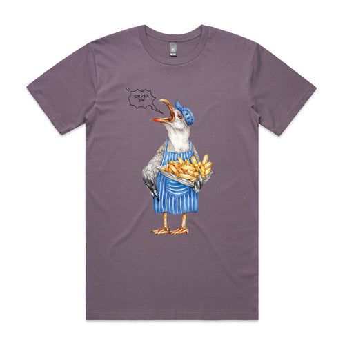 Gail The Gull Tee by Lonely Kids Club. All clothing from our T-shirts to our shorts and hoodies are ethically made, and printed packed and shipped from Sydney.