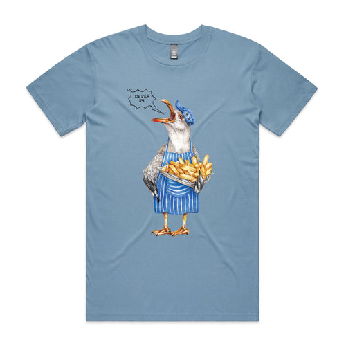 Gail The Gull Tee by Lonely Kids Club. All clothing from our T-shirts to our shorts and hoodies are ethically made, and printed packed and shipped from Sydney.