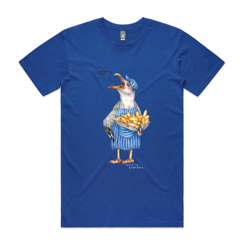Gail The Gull Tee by Lonely Kids Club. All clothing from our T-shirts to our shorts and hoodies are ethically made, and printed packed and shipped from Sydney.