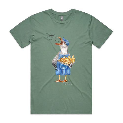 Gail The Gull Tee by Lonely Kids Club. All clothing from our T-shirts to our shorts and hoodies are ethically made, and printed packed and shipped from Sydney.