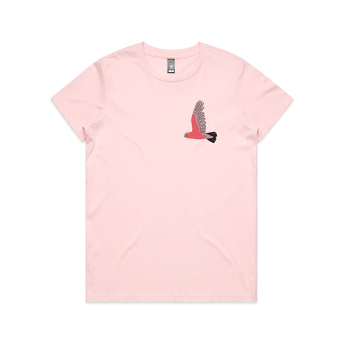 Galah In Flight Tee by Lonely Kids Club. All clothing from our T-shirts to our shorts and hoodies are ethically made, and printed packed and shipped from Sydney.