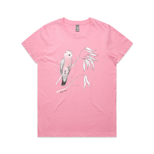Galah Tee by Lonely Kids Club. All clothing from our T-shirts to our shorts and hoodies are ethically made, and printed packed and shipped from Sydney.