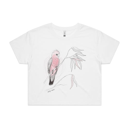 Galah Tee by Lonely Kids Club. All clothing from our T-shirts to our shorts and hoodies are ethically made, and printed packed and shipped from Sydney.