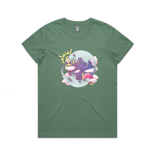 Galaxy Cats Tee by Lonely Kids Club. All clothing from our T-shirts to our shorts and hoodies are ethically made, and printed packed and shipped from Sydney.