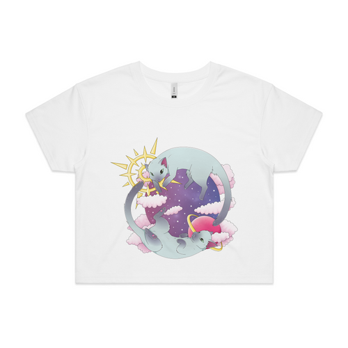 Galaxy Cats Tee by Lonely Kids Club. All clothing from our T-shirts to our shorts and hoodies are ethically made, and printed packed and shipped from Sydney.