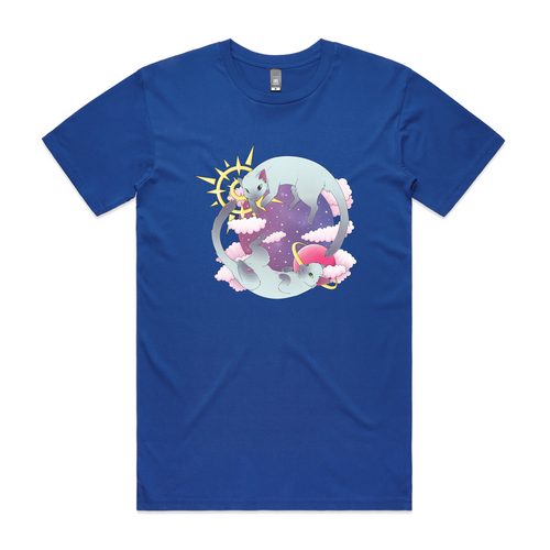 Galaxy Cats Tee by Lonely Kids Club. All clothing from our T-shirts to our shorts and hoodies are ethically made, and printed packed and shipped from Sydney.