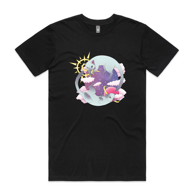 Galaxy Cats Tee by Lonely Kids Club. All clothing from our T-shirts to our shorts and hoodies are ethically made, and printed packed and shipped from Sydney.
