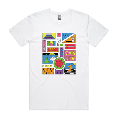 Science Meets Gaming Charity Tee by Lonely Kids Club. All clothing from our T-shirts to our shorts and hoodies are ethically made, and printed packed and shipped from Sydney.