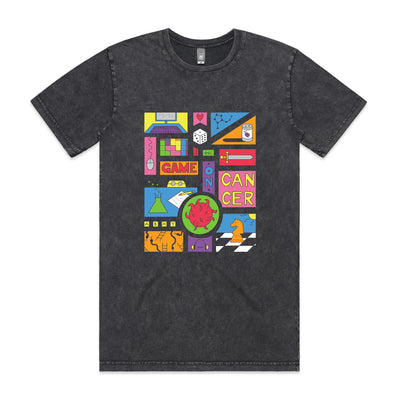 Science Meets Gaming Charity Tee by Lonely Kids Club. All clothing from our T-shirts to our shorts and hoodies are ethically made, and printed packed and shipped from Sydney.