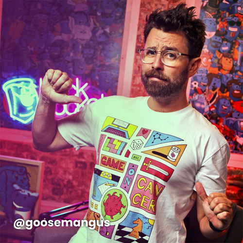 Science Meets Gaming Charity Tee by Lonely Kids Club. All clothing from our T-shirts to our shorts and hoodies are ethically made, and printed packed and shipped from Sydney.