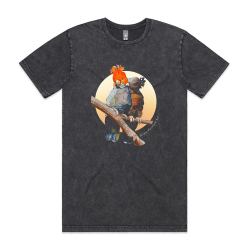 Gang Gang Lovers Tee by Lonely Kids Club. All clothing from our T-shirts to our shorts and hoodies are ethically made, and printed packed and shipped from Sydney.