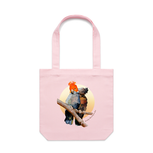 Gang Gang Lovers Tote by Lonely Kids Club. All clothing from our T-shirts to our shorts and hoodies are ethically made, and printed packed and shipped from Sydney.