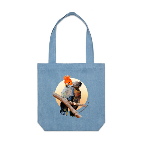 Gang Gang Lovers Tote by Lonely Kids Club. All clothing from our T-shirts to our shorts and hoodies are ethically made, and printed packed and shipped from Sydney.
