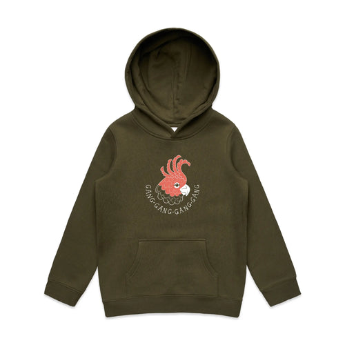 Gang Gang Gang Gang Kids Hoodie by Lonely Kids Club. All clothing from our T-shirts to our shorts and hoodies are ethically made, and printed packed and shipped from Sydney.