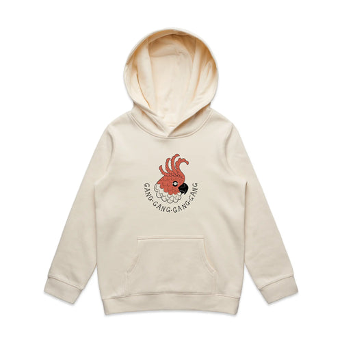 Gang Gang Gang Gang Kids Hoodie by Lonely Kids Club. All clothing from our T-shirts to our shorts and hoodies are ethically made, and printed packed and shipped from Sydney.