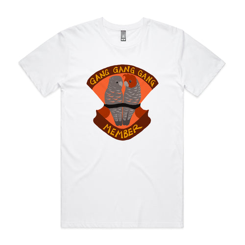 Gang Gang Gang Member Tee by Lonely Kids Club. All clothing from our T-shirts to our shorts and hoodies are ethically made, and printed packed and shipped from Sydney.