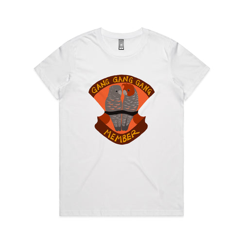 Gang Gang Gang Member Tee by Lonely Kids Club. All clothing from our T-shirts to our shorts and hoodies are ethically made, and printed packed and shipped from Sydney.