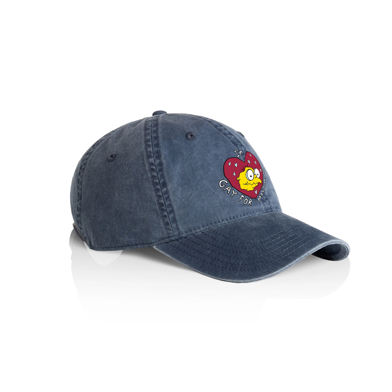 Gay For Moleman Cap by Lonely Kids Club. All clothing from our T-shirts to our shorts and hoodies are ethically made, and printed packed and shipped from Sydney.