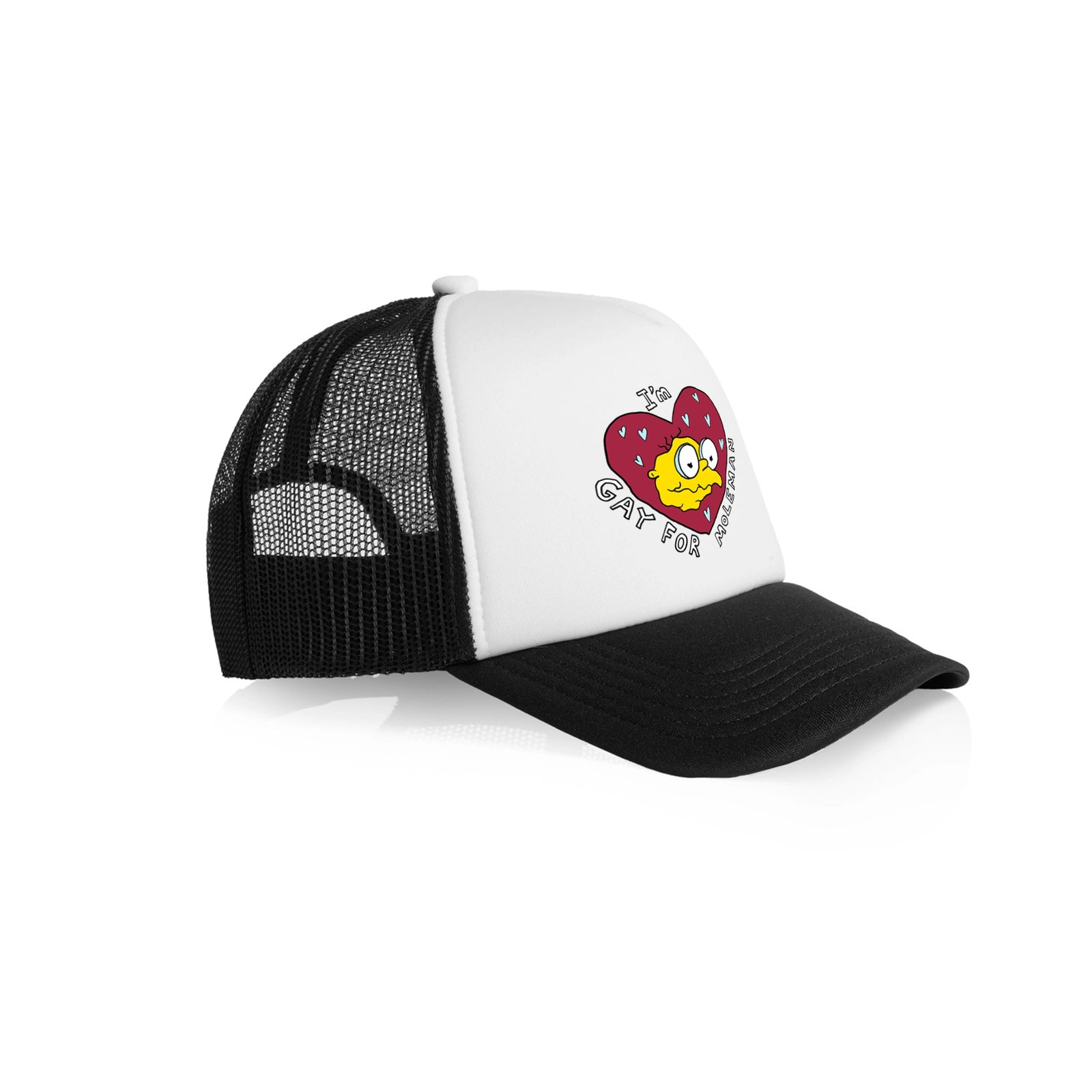 Gay For Moleman Cap by Lonely Kids Club. All clothing from our T-shirts to our shorts and hoodies are ethically made, and printed packed and shipped from Sydney.