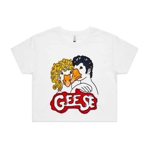 Geese Tee by Lonely Kids Club. All clothing from our T-shirts to our shorts and hoodies are ethically made, and printed packed and shipped from Sydney.
