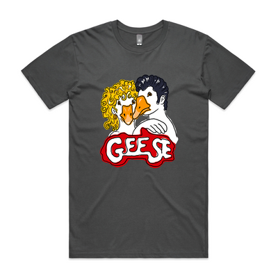Geese Tee by Lonely Kids Club. All clothing from our T-shirts to our shorts and hoodies are ethically made, and printed packed and shipped from Sydney.