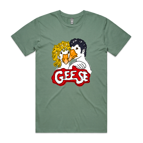 Geese Tee by Lonely Kids Club. All clothing from our T-shirts to our shorts and hoodies are ethically made, and printed packed and shipped from Sydney.