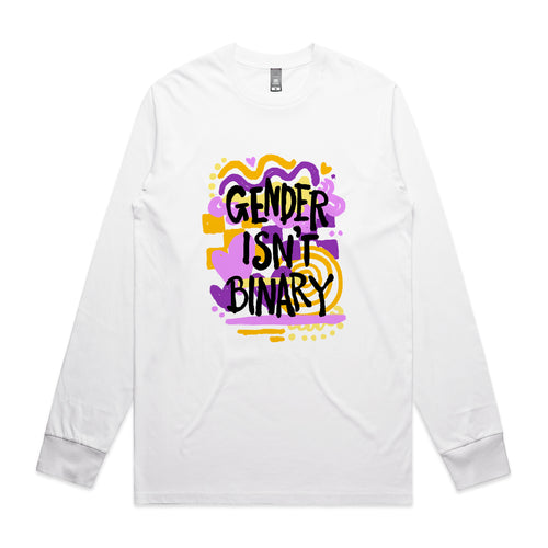 Gender Isn't Binary Tee by Lonely Kids Club. All clothing from our T-shirts to our shorts and hoodies are ethically made, and printed packed and shipped from Sydney.