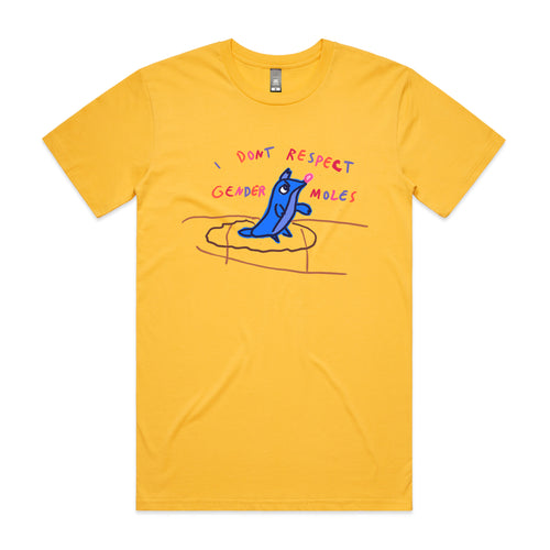 Gender Moles Tee by Lonely Kids Club. All clothing from our T-shirts to our shorts and hoodies are ethically made, and printed packed and shipped from Sydney.