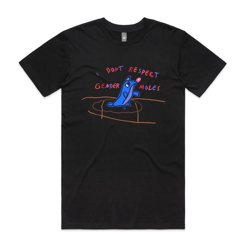 Gender Moles Tee by Lonely Kids Club. All clothing from our T-shirts to our shorts and hoodies are ethically made, and printed packed and shipped from Sydney.