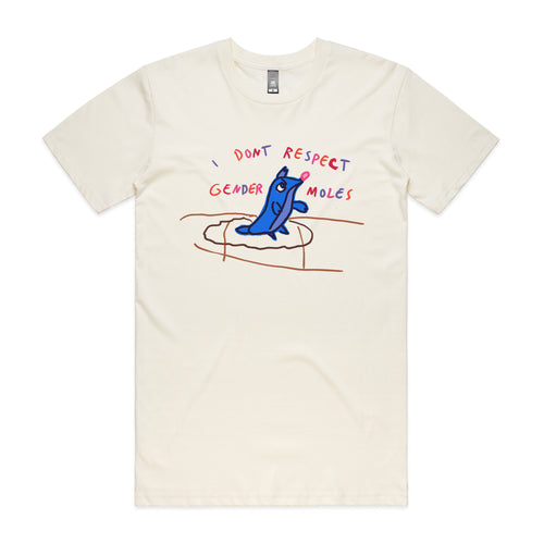 Gender Moles Tee by Lonely Kids Club. All clothing from our T-shirts to our shorts and hoodies are ethically made, and printed packed and shipped from Sydney.