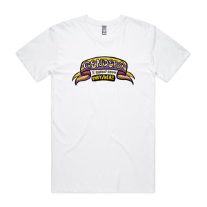 Gender? Tee by Lonely Kids Club. All clothing from our T-shirts to our shorts and hoodies are ethically made, and printed packed and shipped from Sydney.