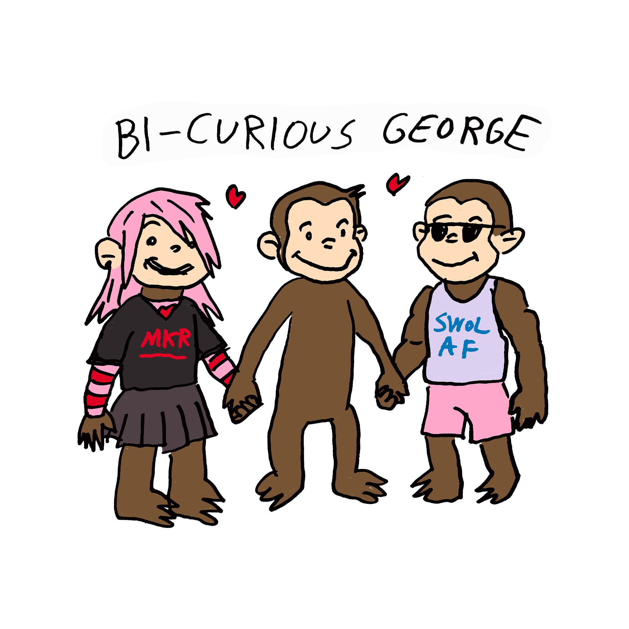 Bi-Curious George Tee