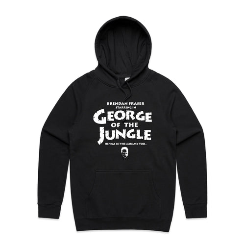 George Of The Jungle Hoodie by Lonely Kids Club. All clothing from our T-shirts to our shorts and hoodies are ethically made, and printed packed and shipped from Sydney.