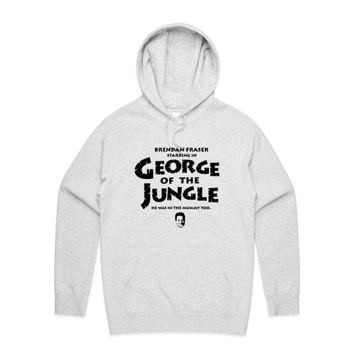George Of The Jungle Hoodie by Lonely Kids Club. All clothing from our T-shirts to our shorts and hoodies are ethically made, and printed packed and shipped from Sydney.