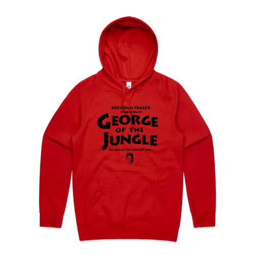 George Of The Jungle Hoodie by Lonely Kids Club. All clothing from our T-shirts to our shorts and hoodies are ethically made, and printed packed and shipped from Sydney.