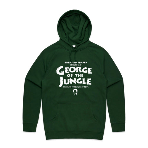 George Of The Jungle Hoodie by Lonely Kids Club. All clothing from our T-shirts to our shorts and hoodies are ethically made, and printed packed and shipped from Sydney.